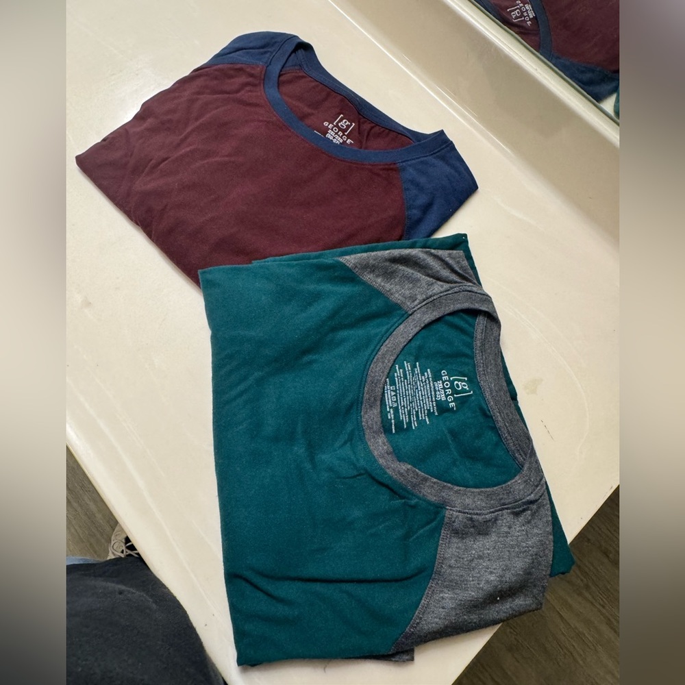 2 George Long Sleeve Shirts